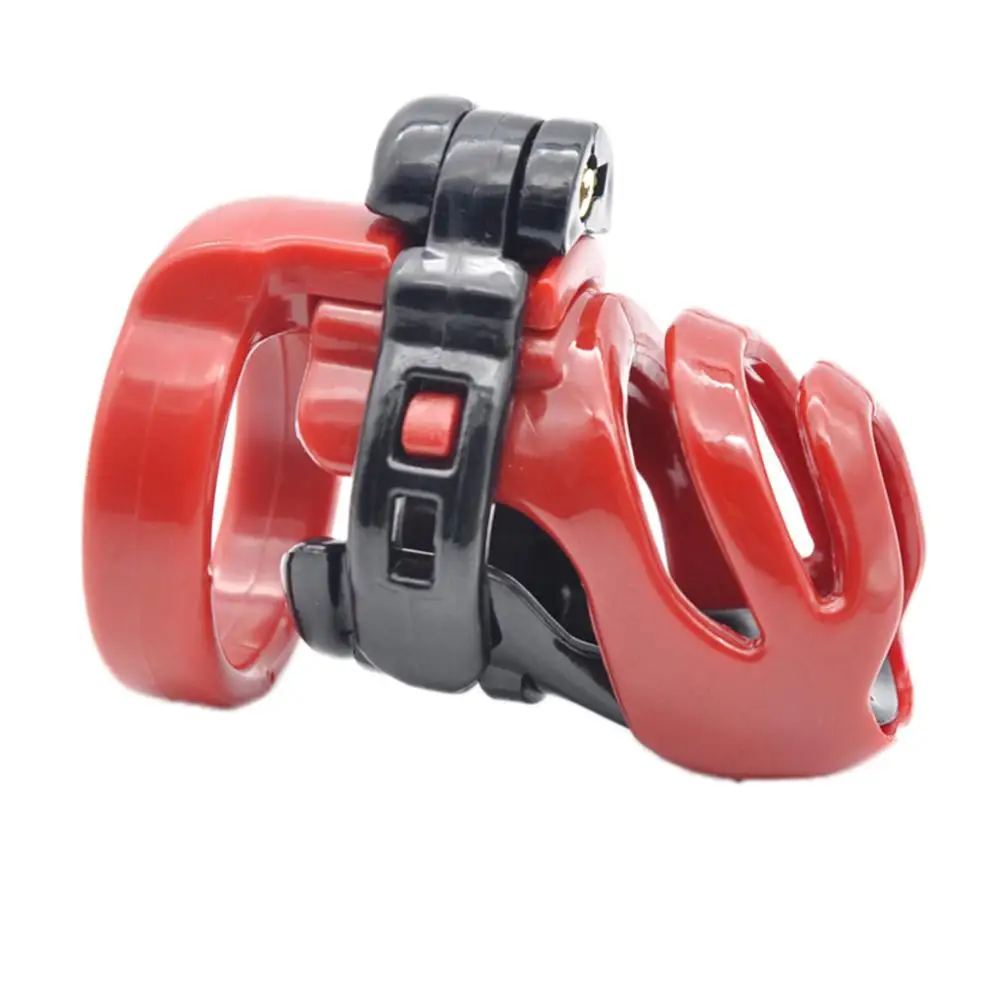 Мужская Смола клетка целомудрия для пениса фиксатор с 4 кольцами Связывание Секс