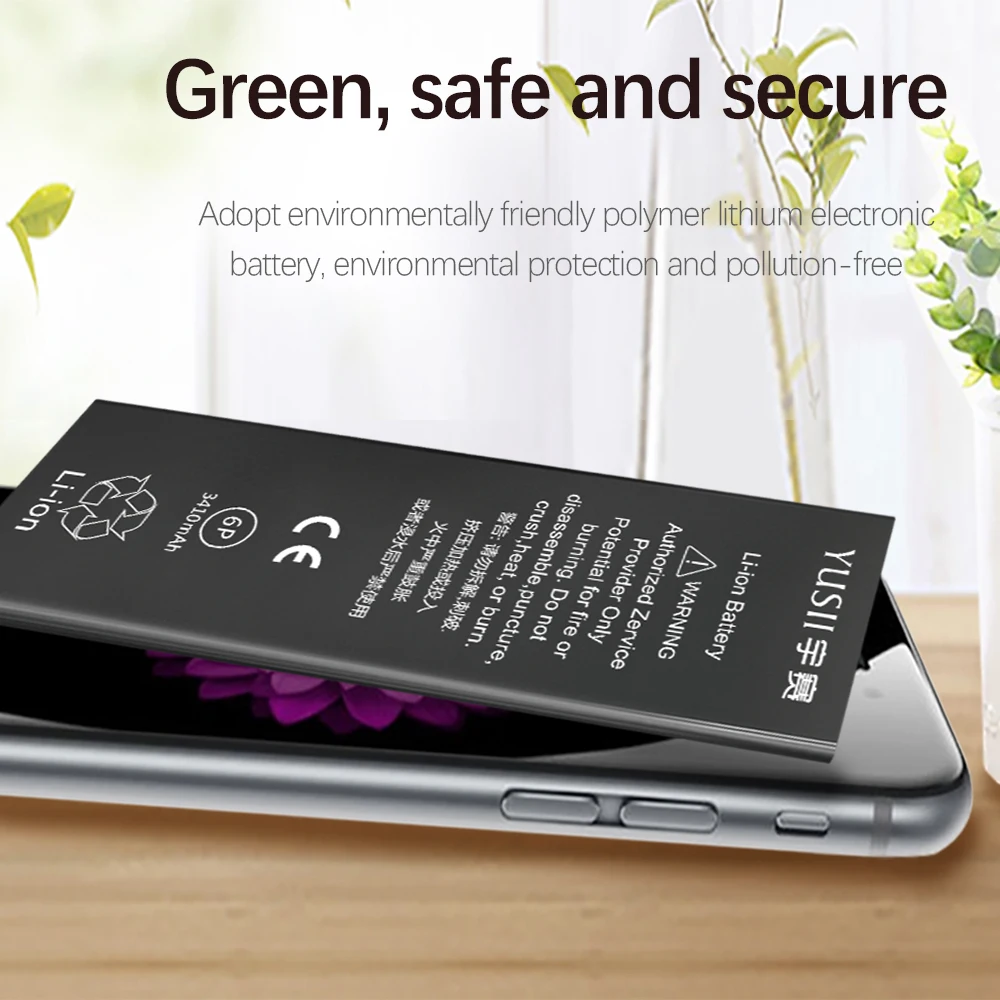 Battery On For iPhone 6Plus 3410mAh Bateria Phone Replacement Batterie Apple High Capacity Batarya | Мобильные телефоны и