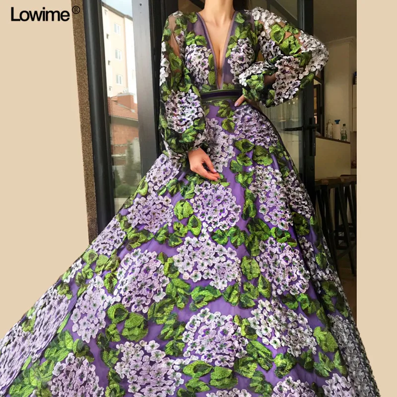 Официальные мусульманские женские вечерние платья с длинным рукавом 2018 платье