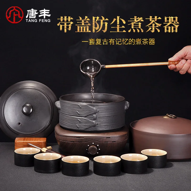 Горячая Распродажа керамический чайник черный чай Пу 'эр плита дома очков для