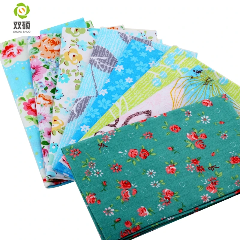 Не повторяя Цвет случайных доставки хлопок Ткань лоскутное ручной работы DIY