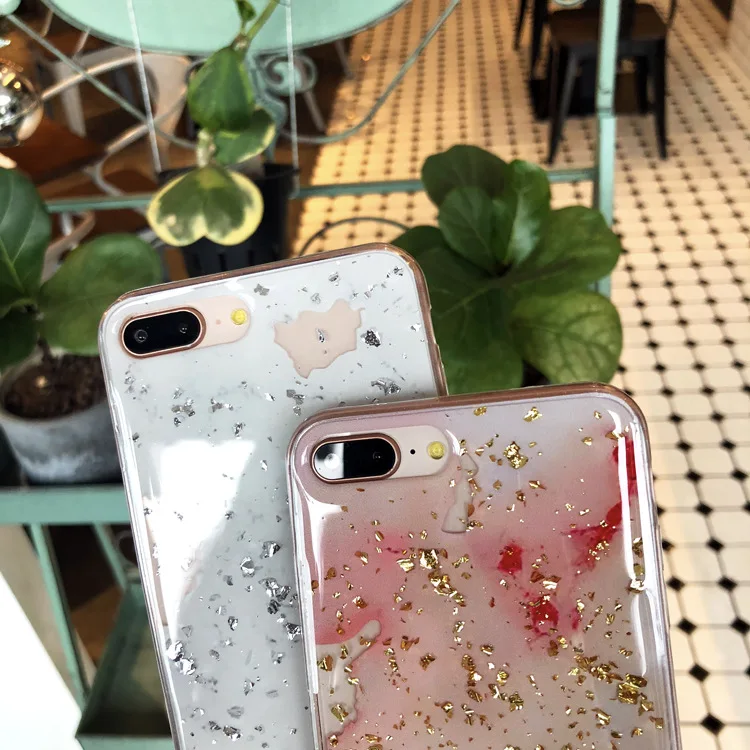Роскошный фольга мрамор чехол для телефона для iphone 6S чехол для iphone X 6 7 8 Plus чехол s модный милый мягкий чехол классная Классическая крышка