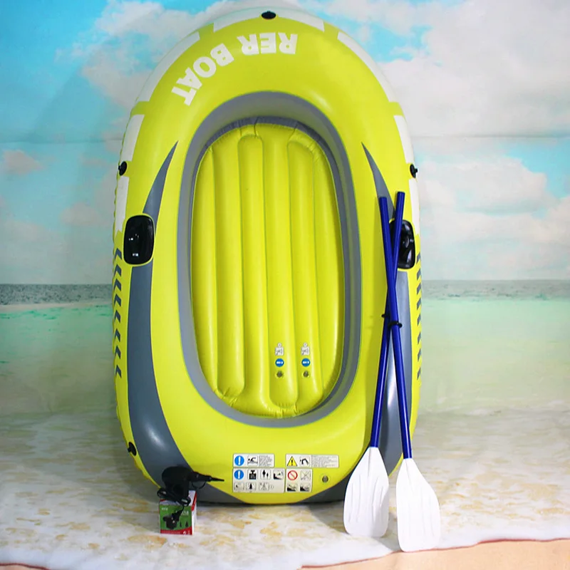 1 или 2 человек надувная лодка комплект рыболовецкий плот с веслами и высокой