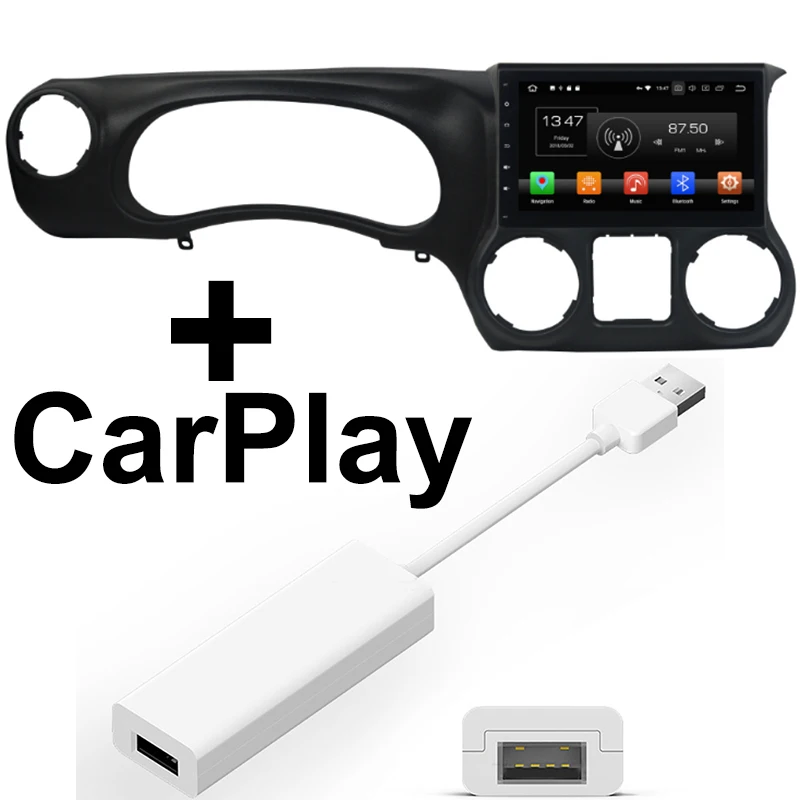 Add CarPlay Автомобильный мультимедийный плеер Liislee NAVI для Jeep Wrangler JK J8 TJL-J8 Katana Prince 2011~, автомагнитола, стерео gps навигация - Цвет: Add CarPlay