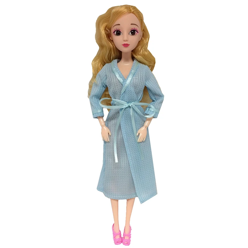 Халат для куклы аксессуары сделай сам одежда сна пижама 1/6 игрушки девочек