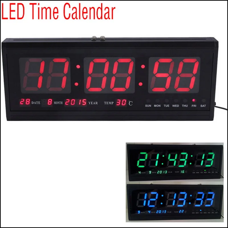 DHL ИЛИ EMS 5 шт. обновления LED Будильник цифровой большой светодиодный Время