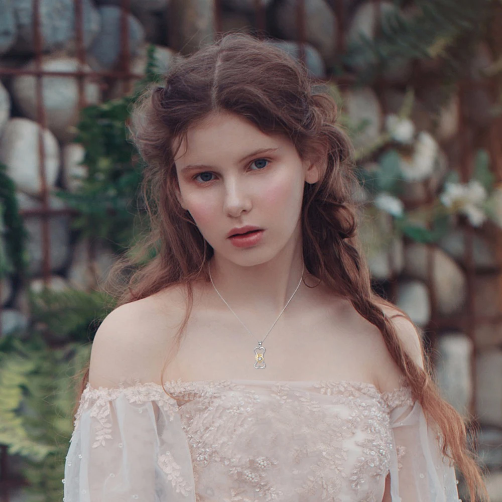 Женское ожерелье из серебра 925 пробы с подвеской в виде лапы | Украшения и