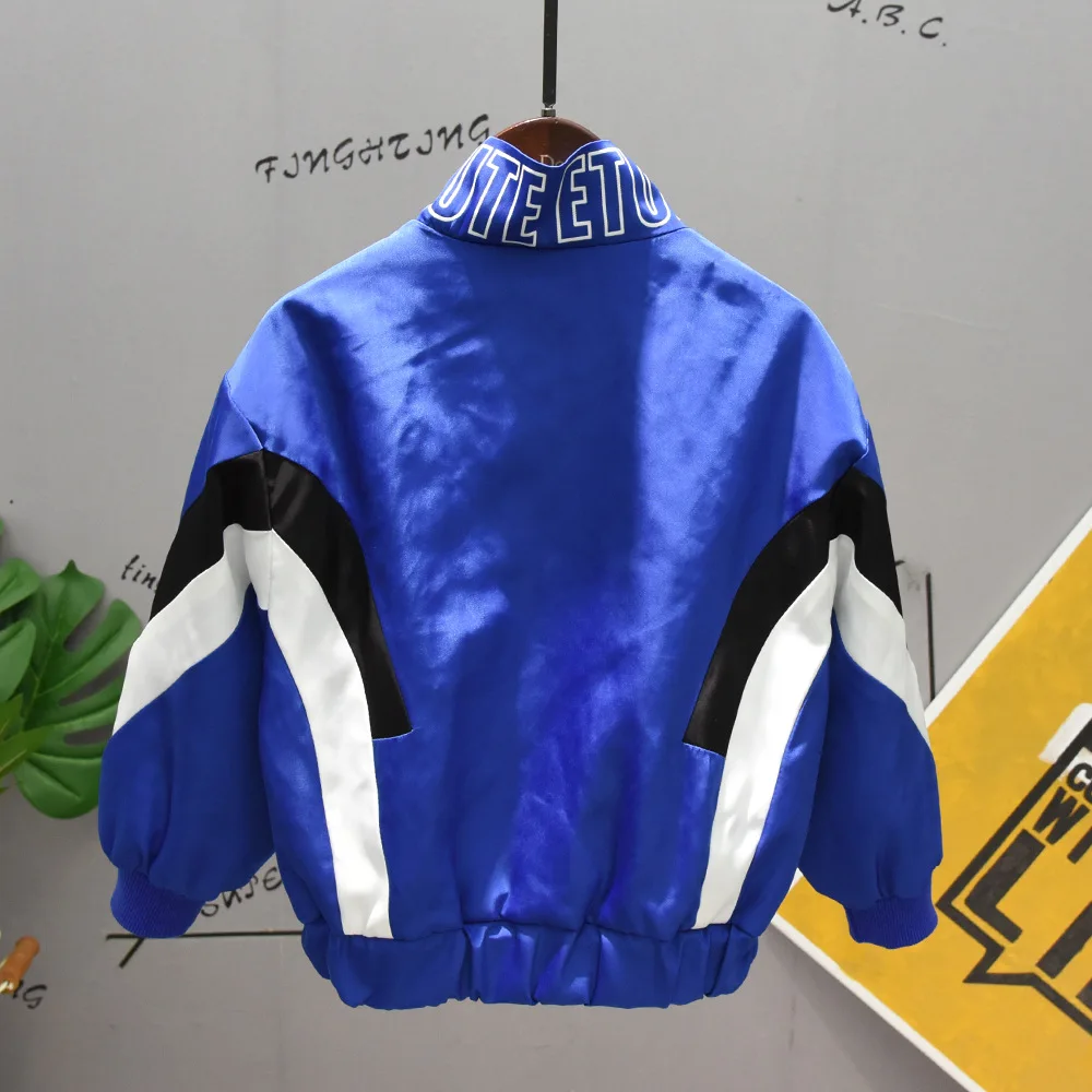 3PCS WLG boys spring autumn clothing set kids blue red striped coat hoodie and jean clothes baby casual | Мать и ребенок