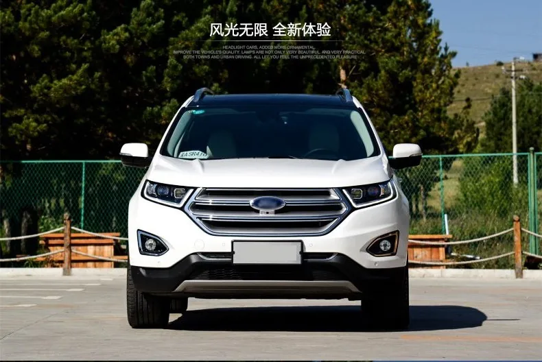 KOWELL автомобильный Стайлинг для Ford Edge головной светильник s Edge светодиодный головной светильник DRL Дневной ходовой светильник Bi-Xenon HID Accesso