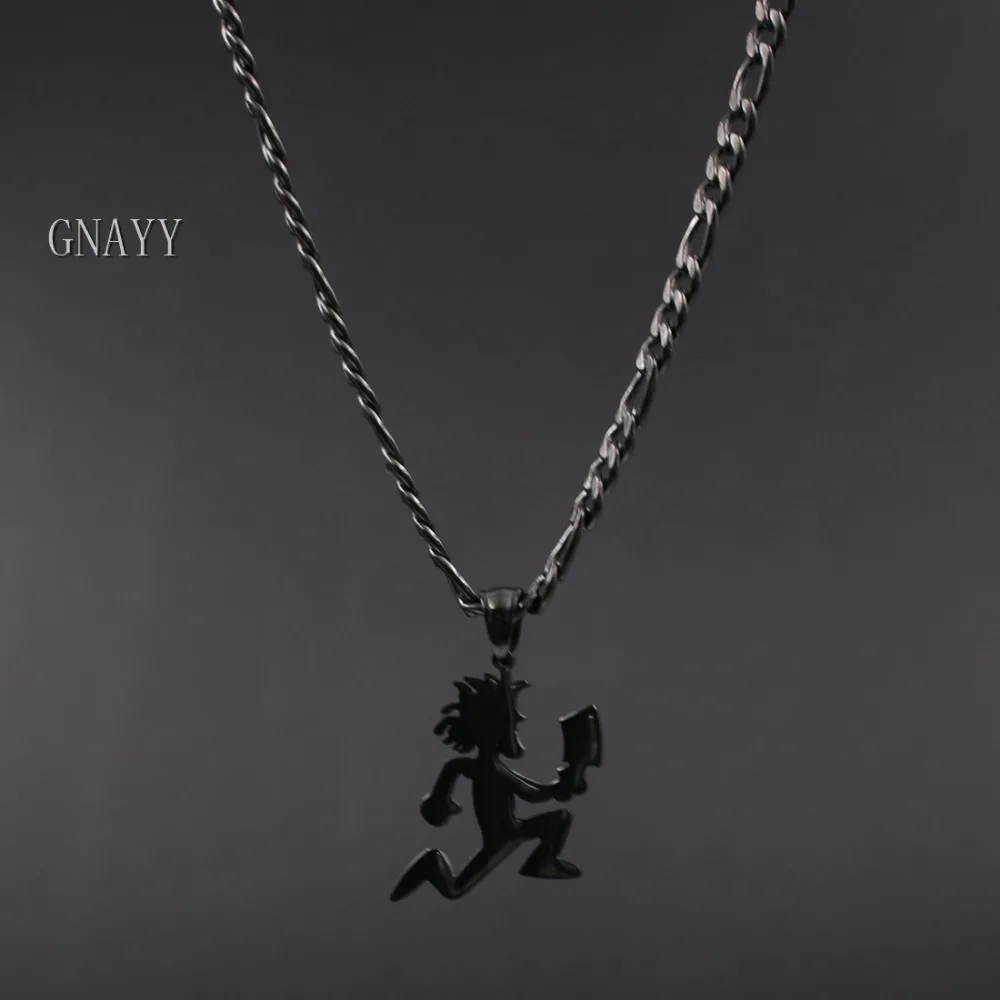 Ожерелье GNAYY из нержавеющей стали мини 1 '' с подвеской в виде топометра черная