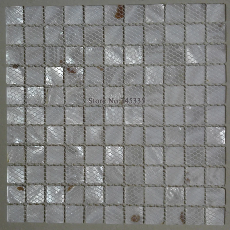 11 шт. белая мозаичная плитка без раковины перламутровая кухонный блеск для душа