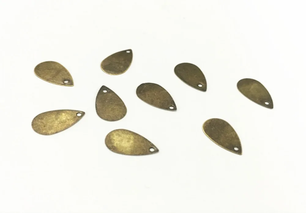 200 шт./лот Античная бронзовая Капля воды аксессуары определенной формы Подвеска
