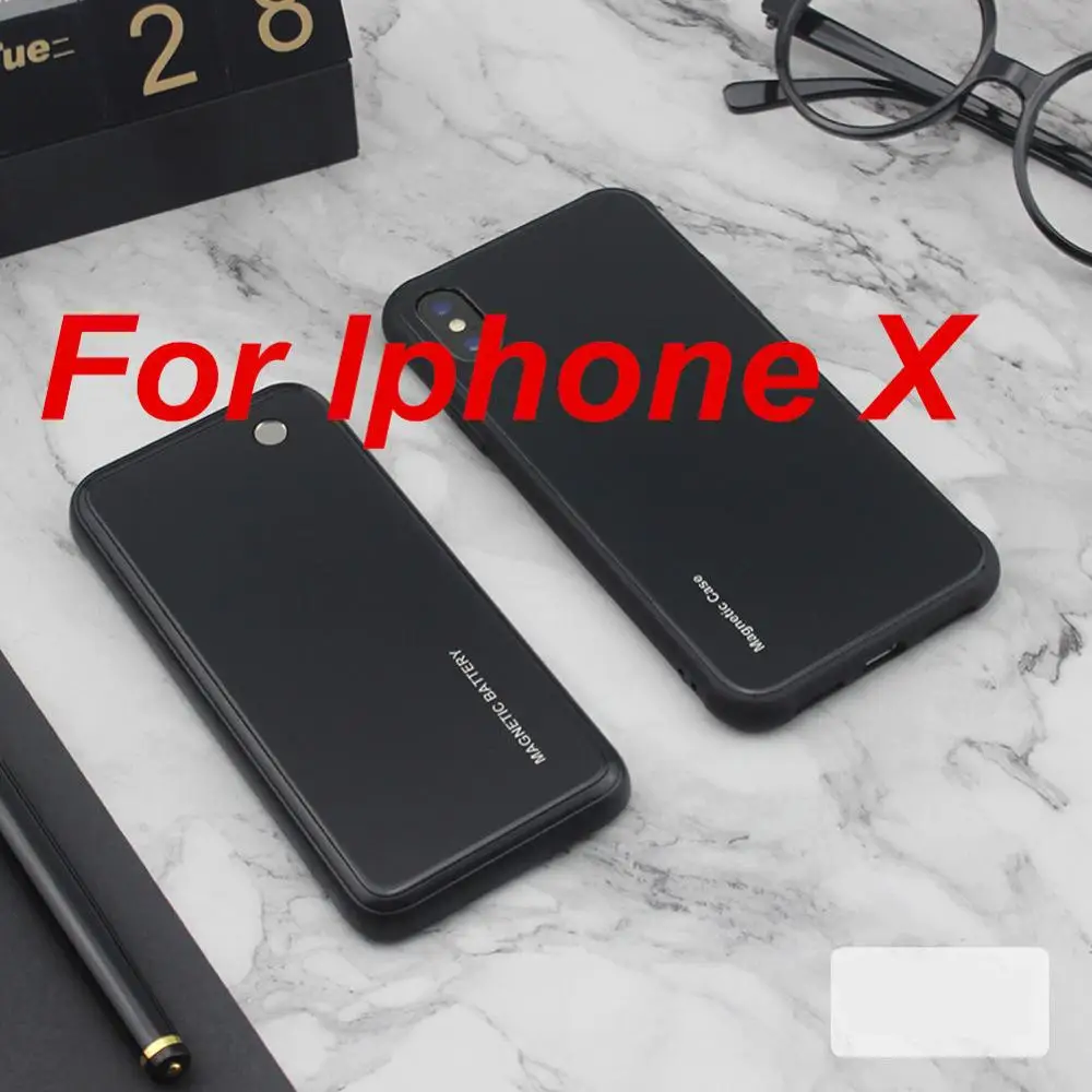 As Picture 5000 мАч для iphone X XS XR, чехол для зарядного устройства, умный беспроводной Чехол для зарядки телефона, внешний аккумулятор для iphone XS MAX, чехол для аккумулятора - Цвет: As Picture