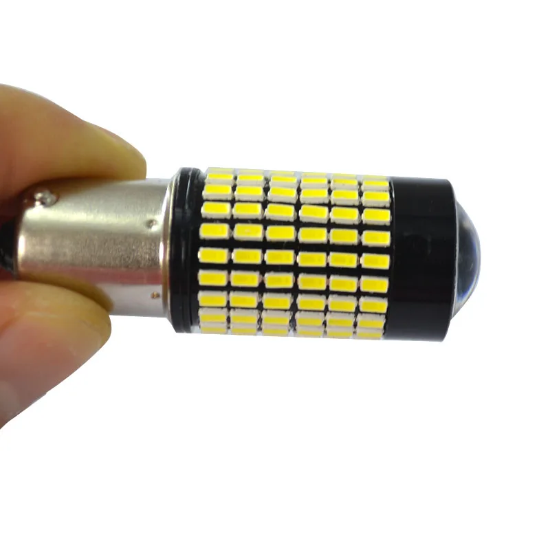 100 шт. Автомобильные светодиодные лампы 360 BA15S 1156 SMD 126 3014 1157 BAY15D 7440 7443 | Автомобили и