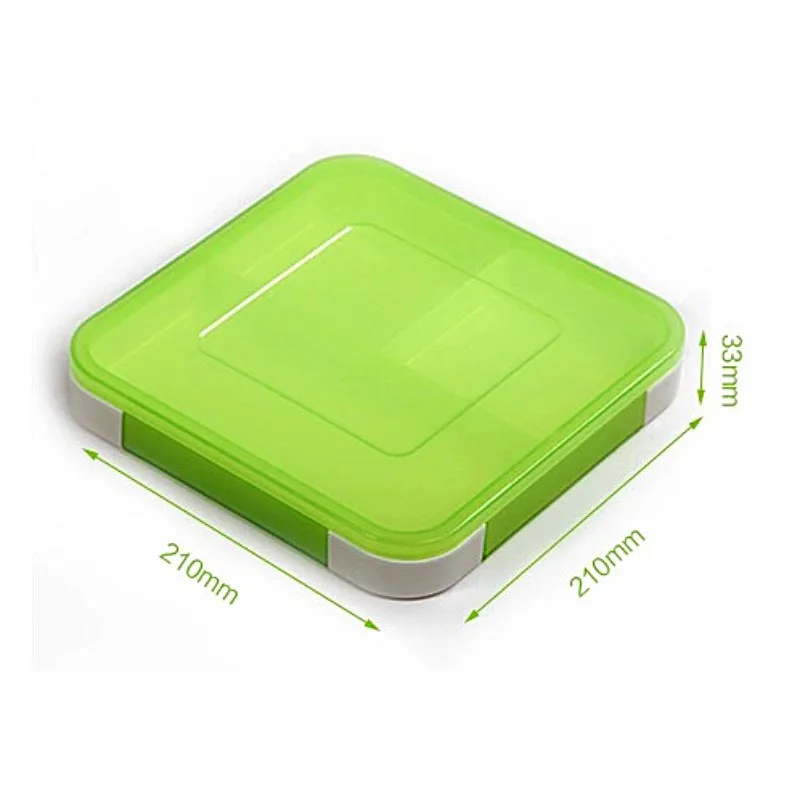 Ультратонкая трехблочная школьная офисная коробка Bento пластиковая герметичная