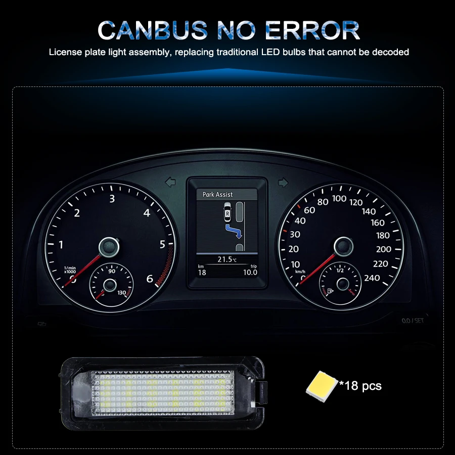 Светодиодный светильник CANBUS для Volkswagen New Beetle CC EOS GOLF GTI MK4 MK5 MK6 Scirocco Phaeton Rabbit Passat