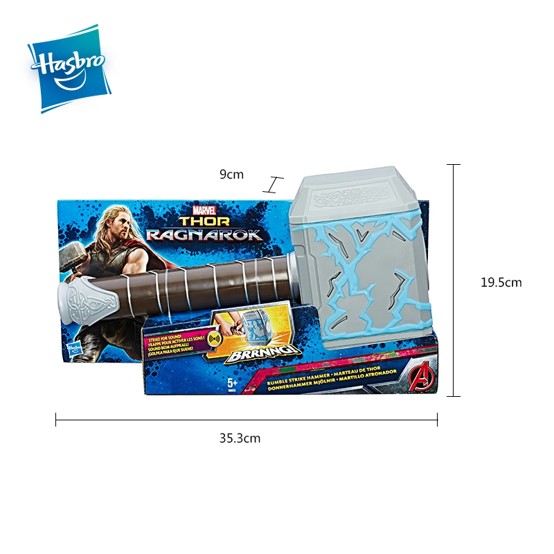 Hasbro Марвел Тор Ragnarok Тор Rumble Strike Hammer Мстители фигурка Коллекционная модель игрушки для мальчиков со звуковыми эффектами подарок