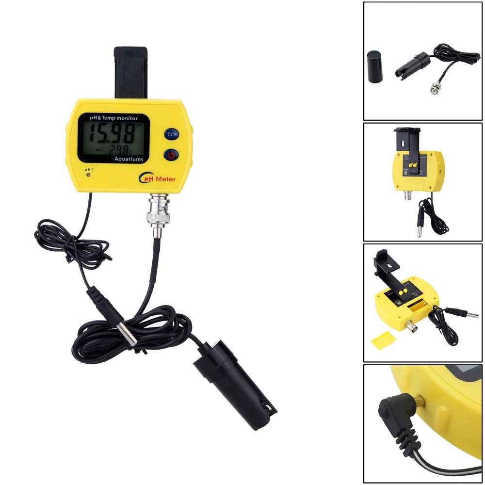 Высокоточный рН метр профессиональный тестер воды для аквариума портативный