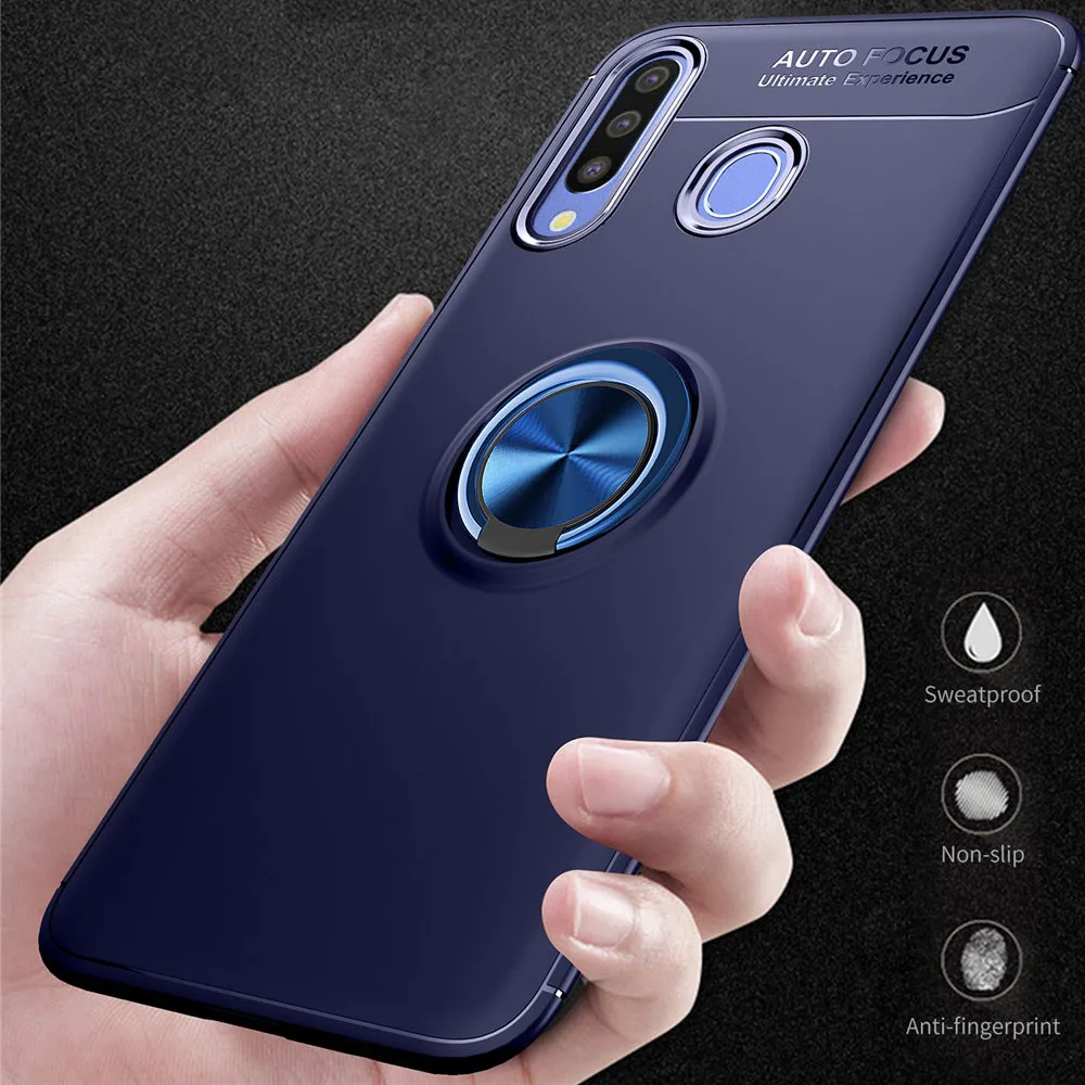 Чехол KDTONG для Samsung Galaxy A10 A20 A30 A40 мягкий силиконовый чехол с магнитным кольцом A50 A70