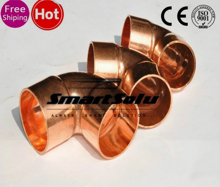 Прямая поставка с фабрики HVAC-R соединитель адаптера 50 мм 90 градусов Локти медные