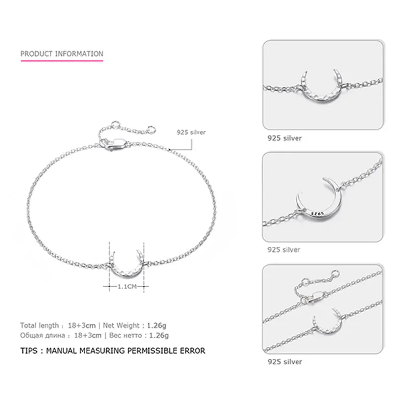 CC Stailess Steel Bracelets For Women Trendy Jewelry Moon Adjustable Charm Bracelet Office Romantic Bangles Party Gift CCB053 | Украшения и