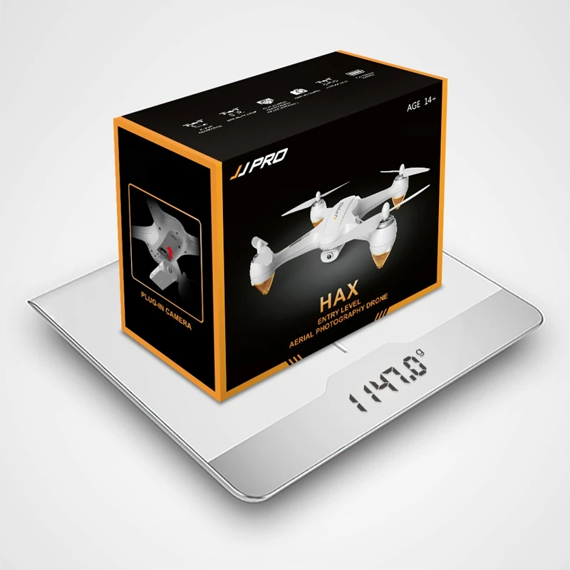 Радиоуправляемый квадрокоптер JJRC JJPRO X3 HAX бесщеточный Двойной GPS WIFI FPV w/1080 P HD RTF VS
