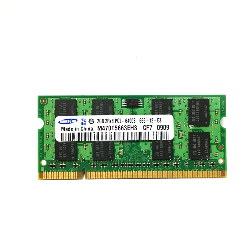 Модуль оперативной памяти ECC для ноутбука 2 ГБ 2G 2RX8 5300S 6400S 5300 6400 DDR2 667 800 МГц