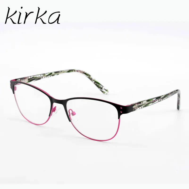 Kirka Half Rim Metal Prescription Optical Frame for Women Spectacles Lady's Myopia Glasses | Аксессуары для одежды
