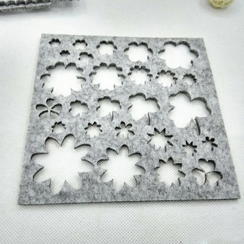 Игла DIY валяния фетровые аппликации плесень Ремесло Инструмент Бытовая фетровая аппликация Плесень 7 шт Серый Цвет Ручной войлок шаблон