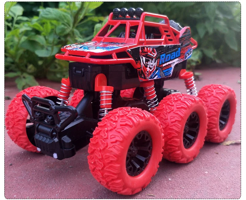 Легированный оттягивающийся автомобиль детские игрушки модель 6WD литой металл большая нога альпинист транспортные средства игрушка со звуком и светильник коллекция хобби автомобиль
