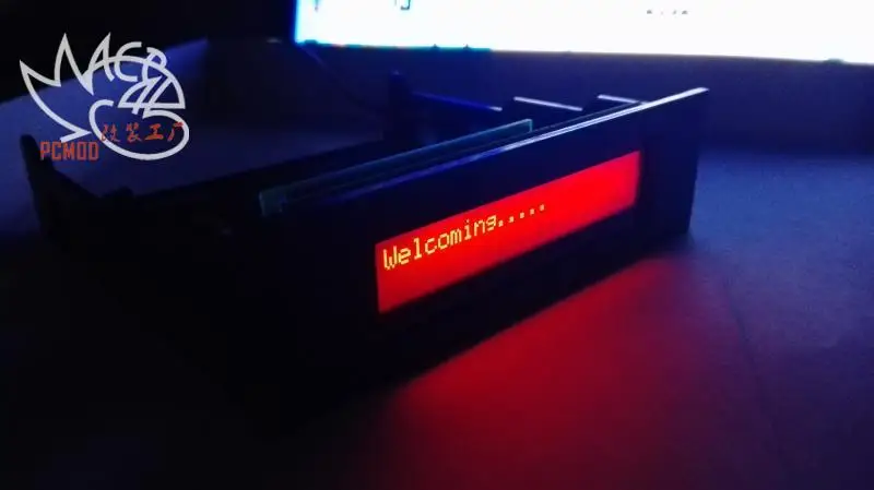 USB монитор состояния компьютера ЖК-дисплей для HTPC классический 2402 красные буквы классический монитор экран с программным обеспечением драйвер