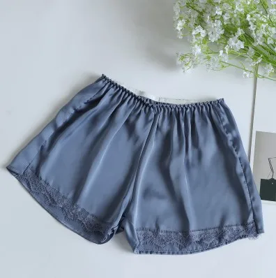 2pcs blue Сексуальные кружевные женские Мягкие Бесшовные плотные трусы Горячая лето под юбку шорты модал дышащий шелк светло-голубого цвета Короткие штаны Новые 2 шт - Цвет: 2pcs blue