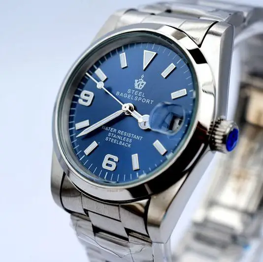 Мужские часы топ бренд роскошные классические механические браслет модные