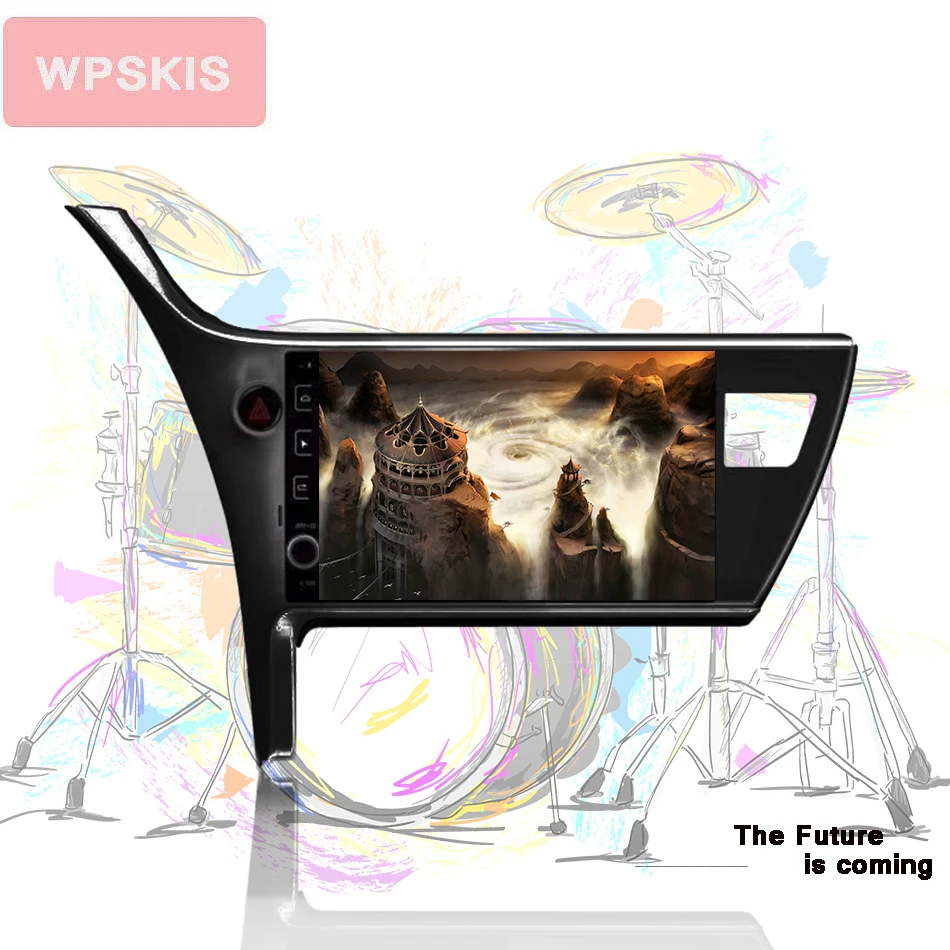 HD 1280*720 ips android 10 0 автомобильный Радио Аудио стерео музыкальный ПК планшет