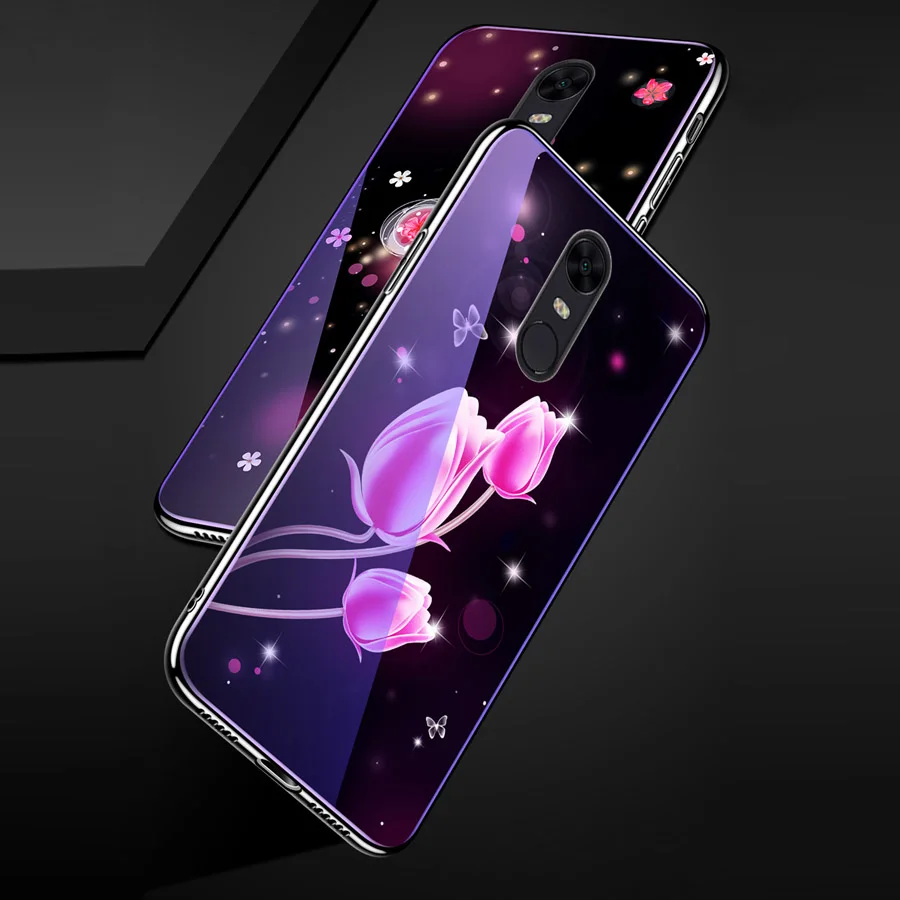 HOTSWEI Xiaomi Redmi Note 4 X 4X Global чехол из закаленного стекла+ Мягкий ТПУ защитный чехол для Xiaomi Redmi Note 4X4 X Чехол