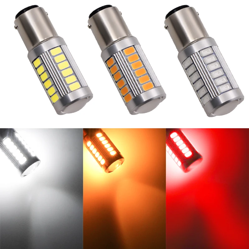 1X 1157 P21/5W BAY15D супер яркий 33 SMD 5630 5730 светодиодный Автомобильные стоп сигналы
