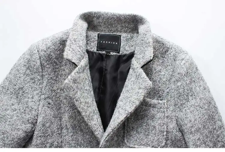 Шерстяная Куртка Пальто 5XL Мужская шерстяная куртка пальто длинное Casaco Masculino