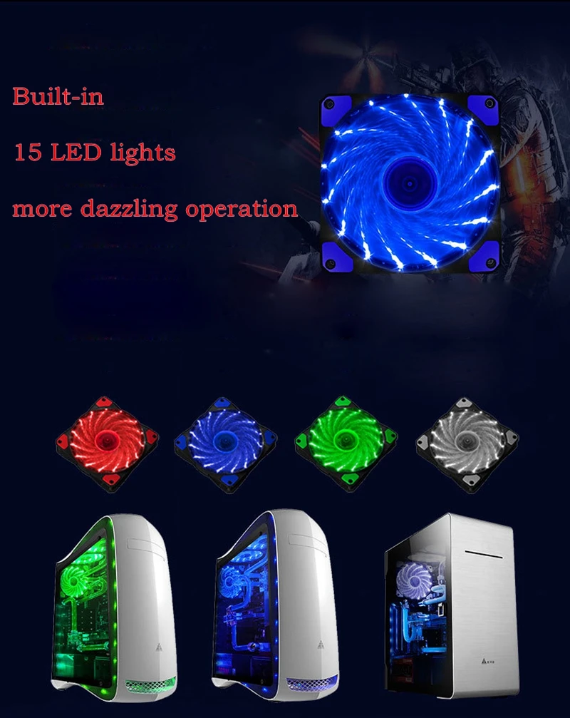 Подсветка светодиодный RGB 120 мм кулер вентилятор чехол для компьютера 12 В кулер для воды cpu жидкостное охлаждение 4-контактный вентилятор Радиатор игровая коробка тихий