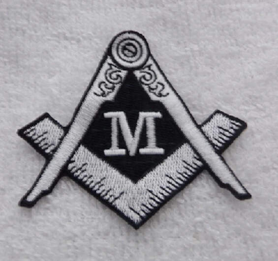 

Black and White Masonic Logo Patch Emblem