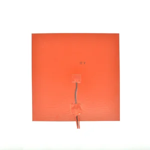 12V DC  350W 300mm Silicone Rubber Heater Pad With 3M Tape