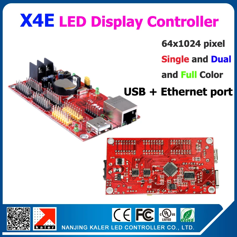 Kaler светодиодный контроллер для прокрутки сообщений KALER X4E usb &amp ethernet 1024*64 пикселей