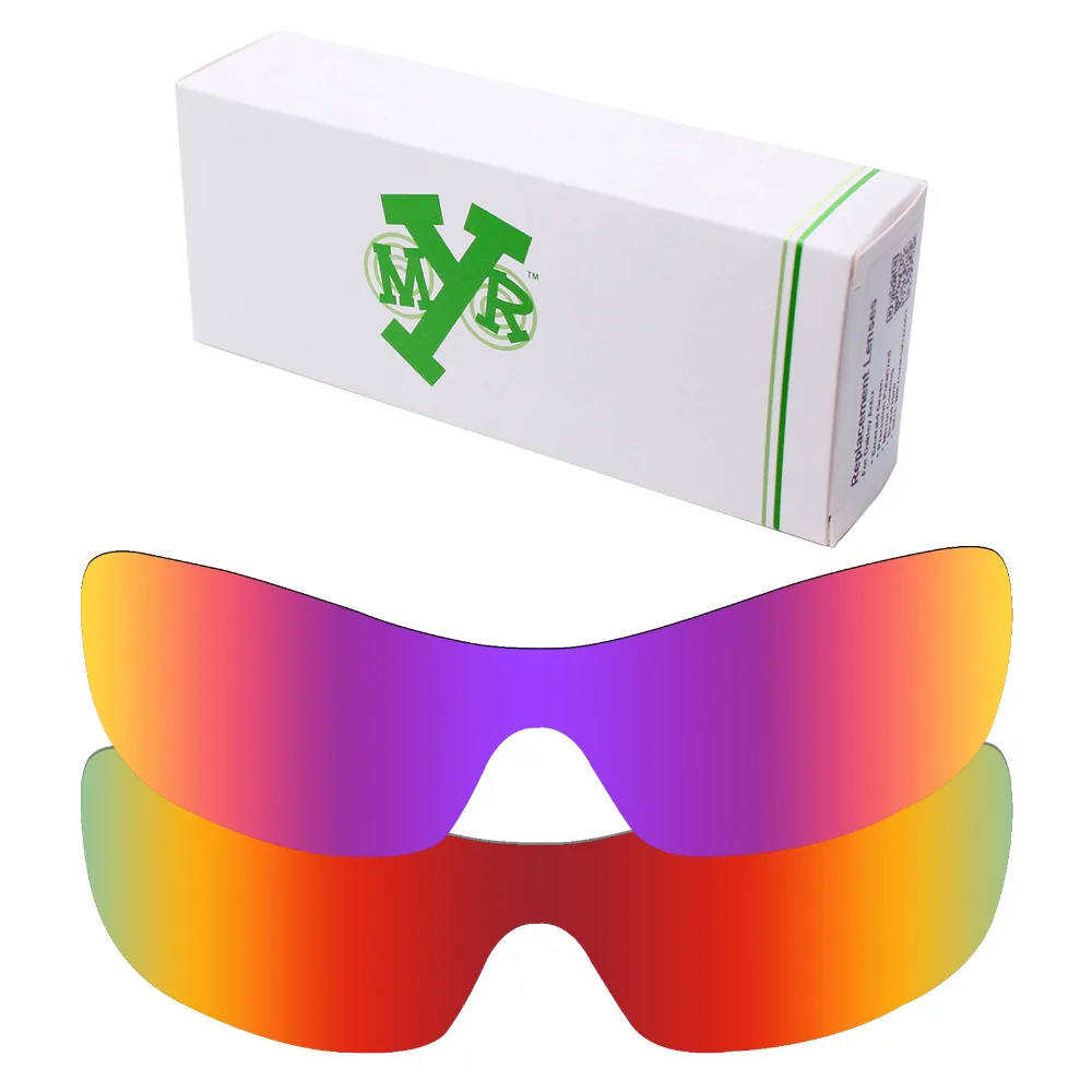 

2 Pieces Mryok Anti-Scratch POLARIZED Replacement Lenses for-Oakley Antix Sunglasses Lens Fire Red & Midnight Sun