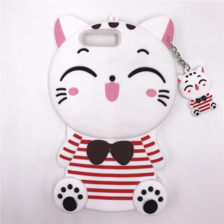 3D мультяшный мягкий силиконовый Рождественский чехол для iPhone 5S 5 6 6S 7 8 Plus X Чехол Минни Джуди Кролик Кот тигр Ститч Единорог животное - Цвет: P39