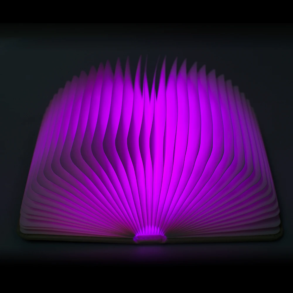 Креативный мини флип книги перезаряжаемый светодиодный складной книжный ночной