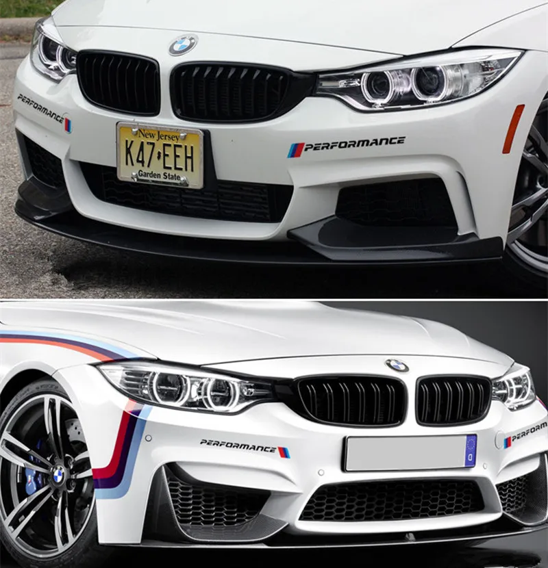 2 шт. автомобиля спереди Стикеры переднего бампера и отличительные знаки для BMW E90