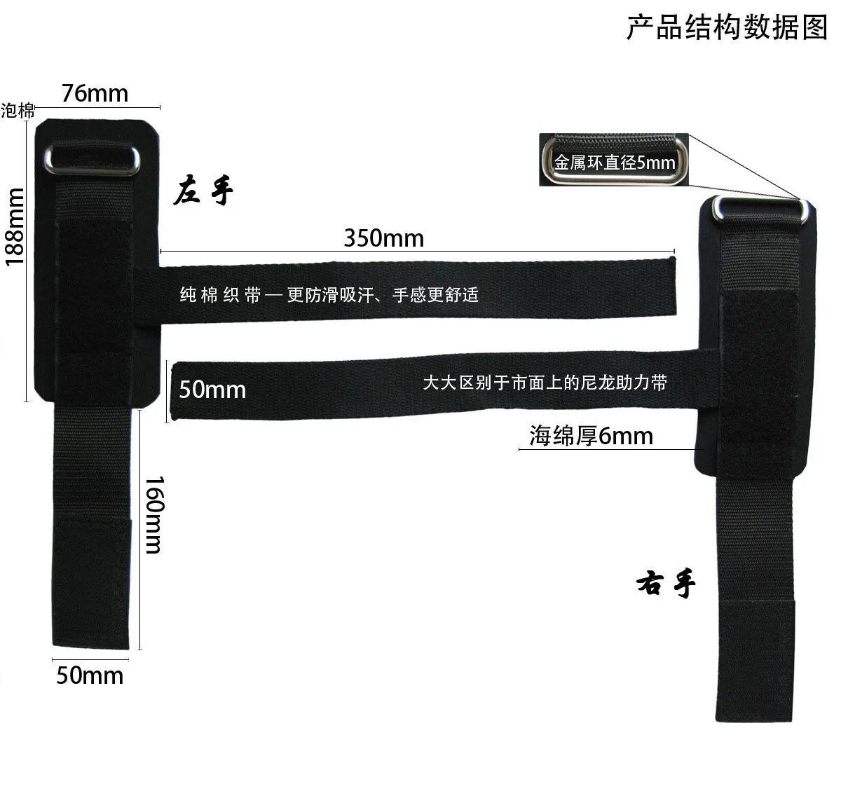 1 пара сторонников тяжелой атлетики ремешки для поднятия штанги перчатки