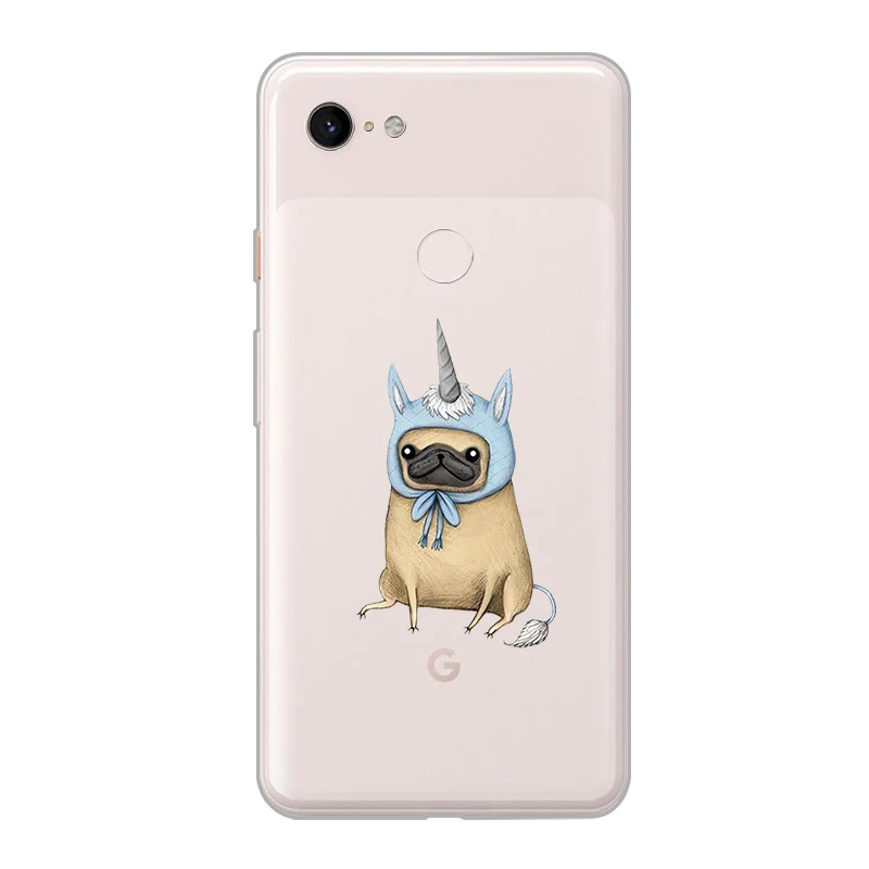 ciciber New Fashion Phone Cases For Google Pixel 3 2 XL Case Soft TPU Back Cover for 3XL 2XL Cartoon Animal Cat Pig Fundas |