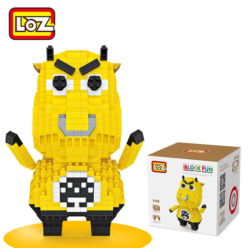 LOZ Diamant Blocs Petit bovins Lapin Voleur Modele DIY Bloc Enfants Assemblee Batiment Jouet Cadeau 9780|jouet enfant|cadeau enfantenfants jouets |