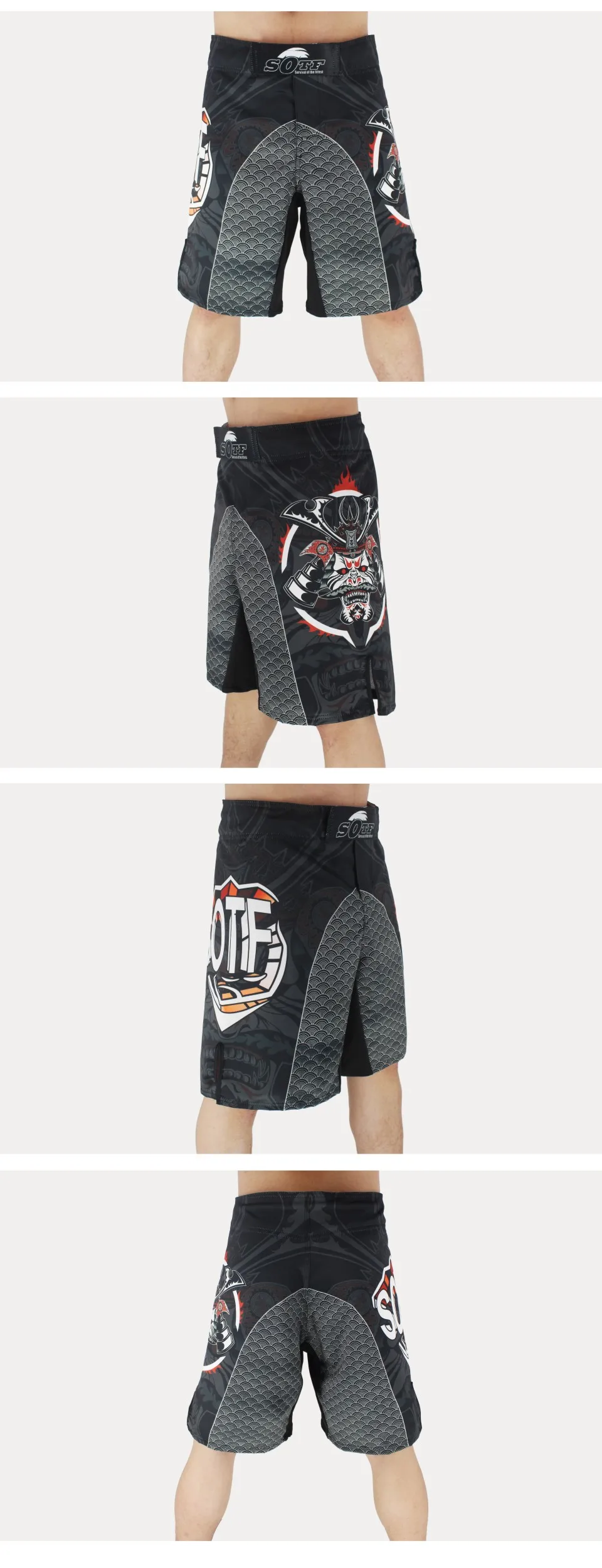 Men's shorts kickboxing short muay thai MMA trunks mma shorts camo boxe Boxing Sanda fight wear tatami Pants