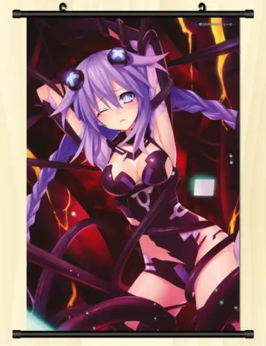 Аниме постер гиперразмерный нептуния настенная прокрутка печатная картина